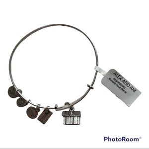 2/$20 Alex and Ani Monopoly House Silver Bracelet NWT